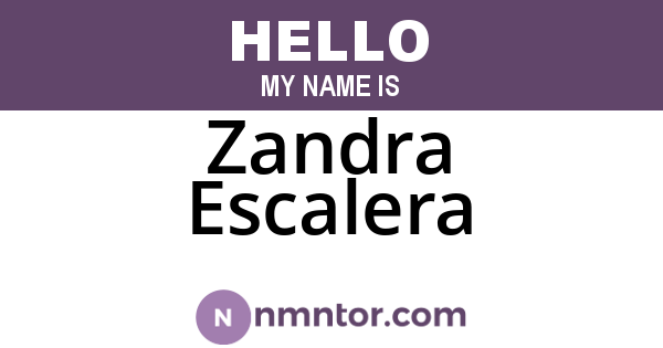 Zandra Escalera