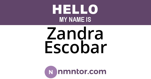 Zandra Escobar