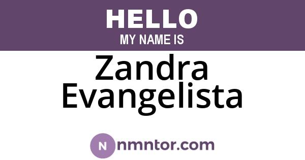 Zandra Evangelista