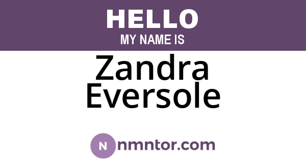 Zandra Eversole