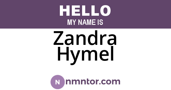 Zandra Hymel