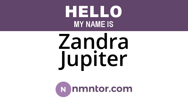 Zandra Jupiter