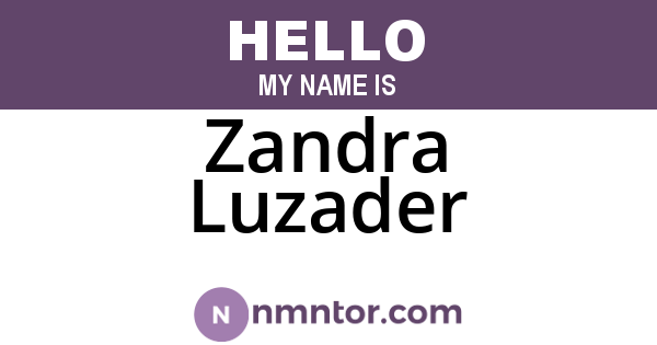 Zandra Luzader