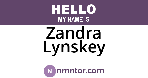 Zandra Lynskey
