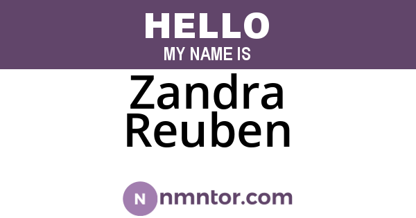 Zandra Reuben