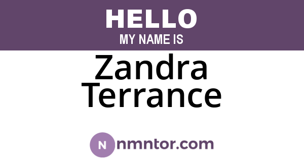 Zandra Terrance