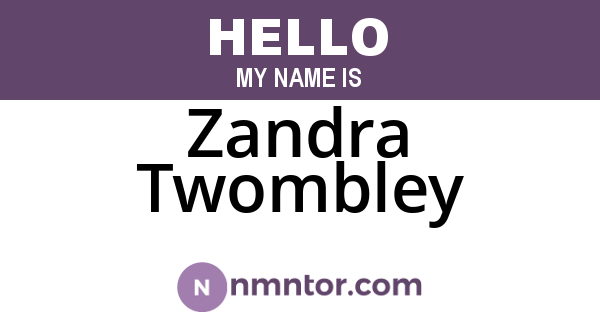 Zandra Twombley