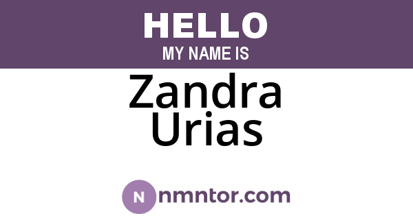 Zandra Urias