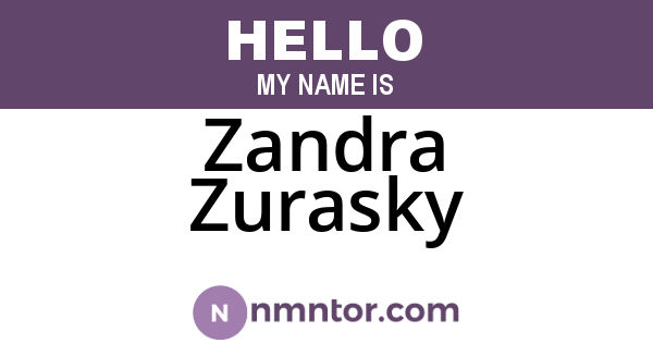 Zandra Zurasky