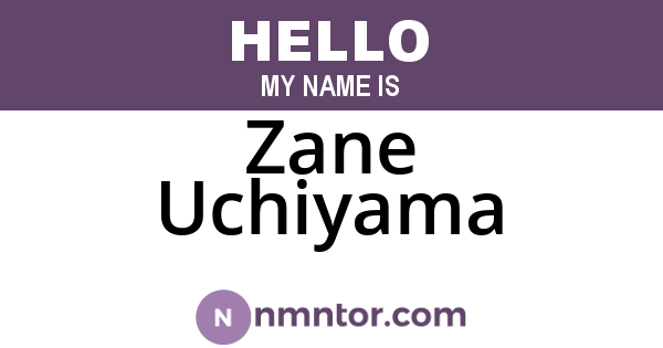 Zane Uchiyama