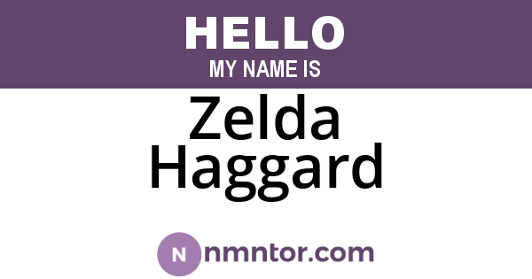 Zelda Haggard