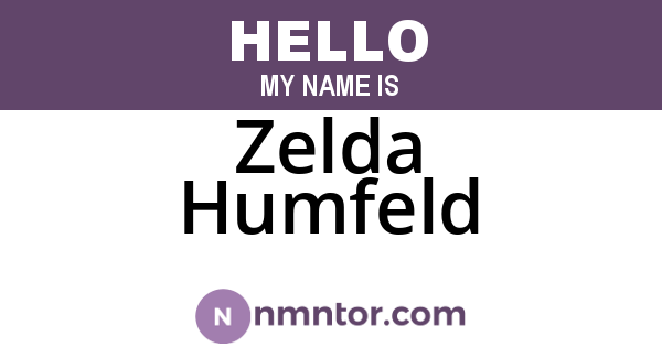 Zelda Humfeld