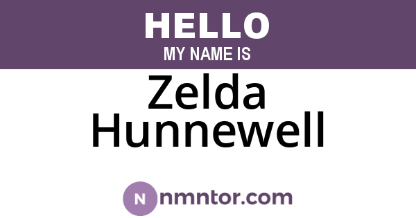 Zelda Hunnewell