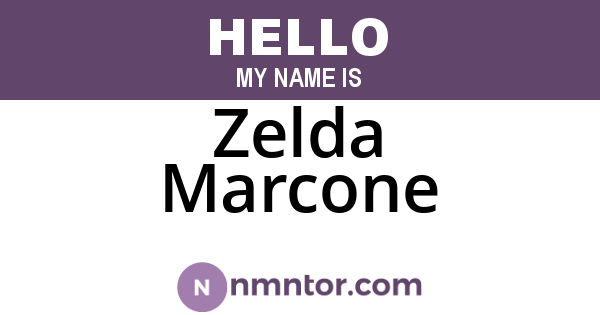 Zelda Marcone
