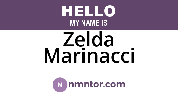 Zelda Marinacci