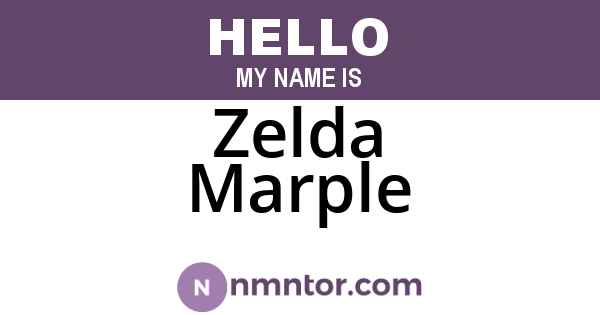 Zelda Marple