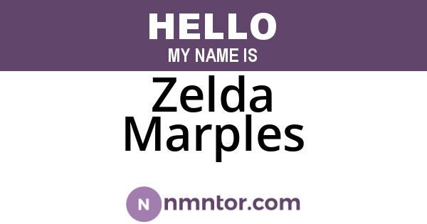 Zelda Marples