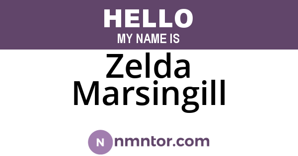 Zelda Marsingill