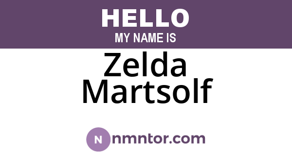 Zelda Martsolf