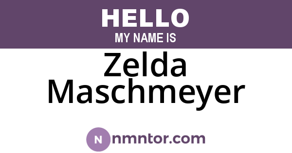 Zelda Maschmeyer