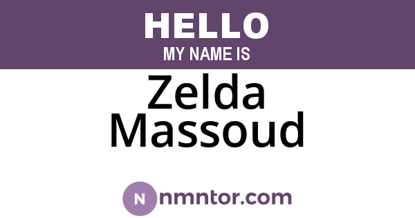 Zelda Massoud