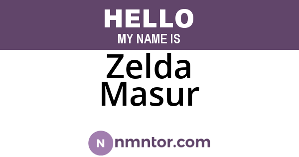 Zelda Masur