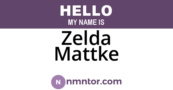 Zelda Mattke