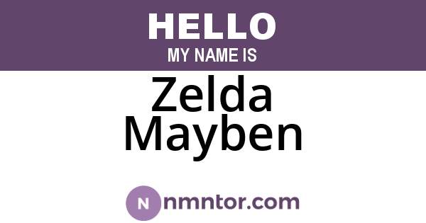 Zelda Mayben