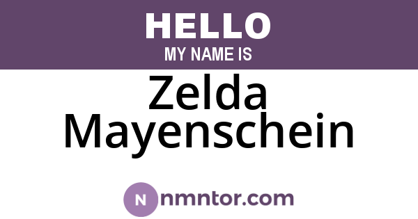 Zelda Mayenschein