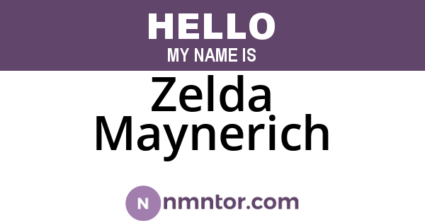 Zelda Maynerich
