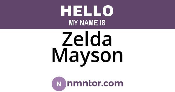 Zelda Mayson