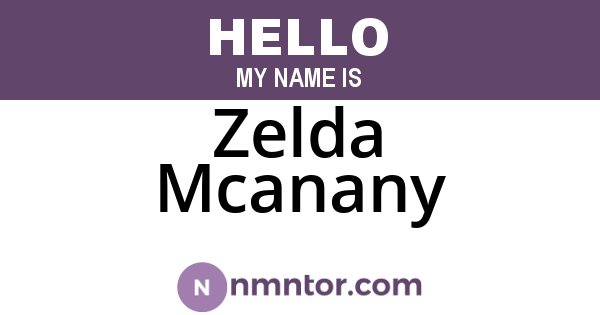 Zelda Mcanany