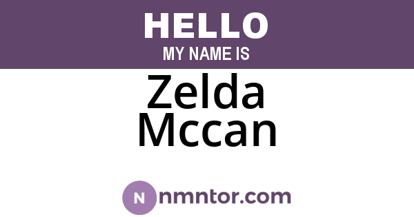 Zelda Mccan