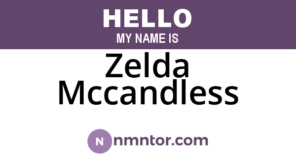 Zelda Mccandless