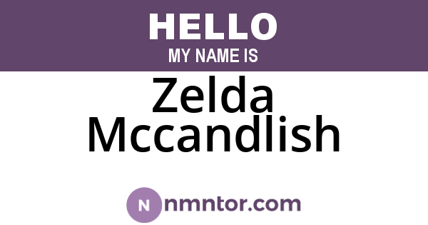 Zelda Mccandlish