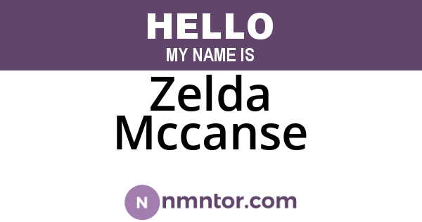 Zelda Mccanse