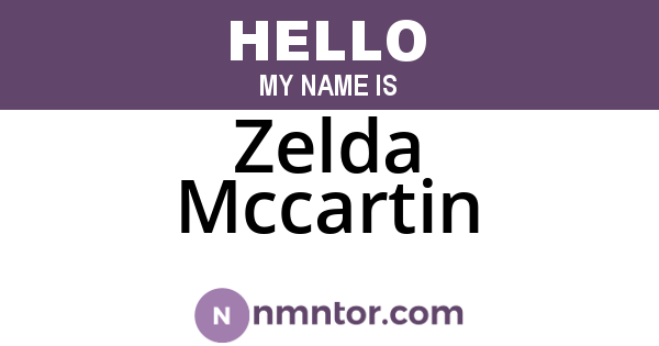 Zelda Mccartin