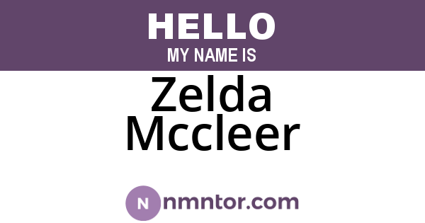 Zelda Mccleer