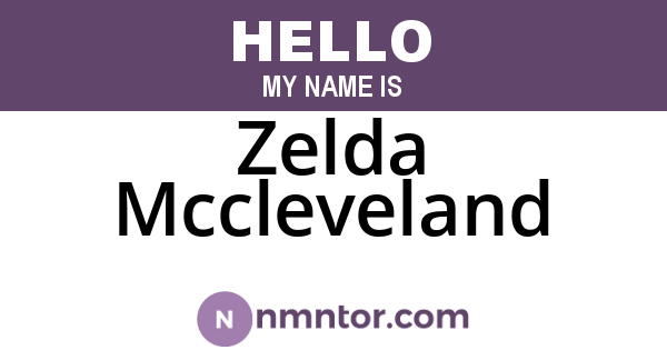 Zelda Mccleveland