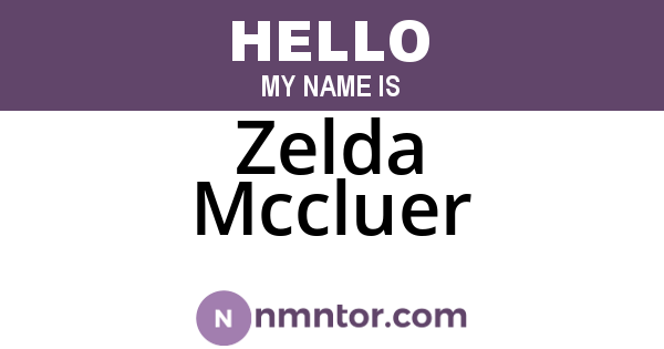 Zelda Mccluer