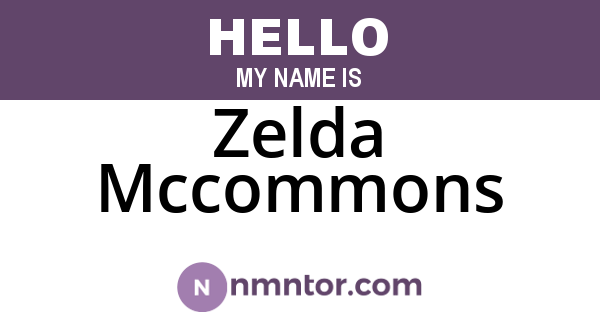 Zelda Mccommons