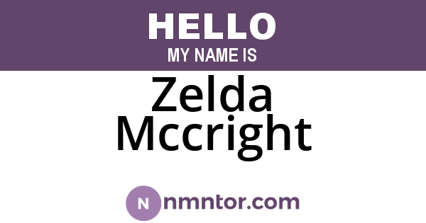 Zelda Mccright