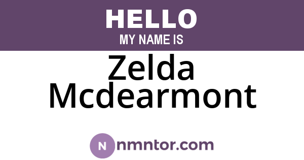 Zelda Mcdearmont