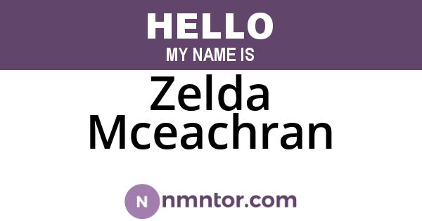 Zelda Mceachran