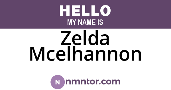 Zelda Mcelhannon