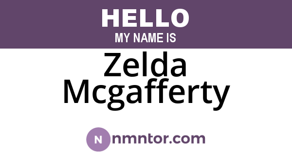 Zelda Mcgafferty