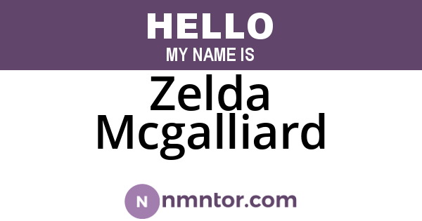 Zelda Mcgalliard