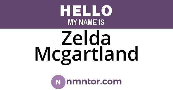 Zelda Mcgartland