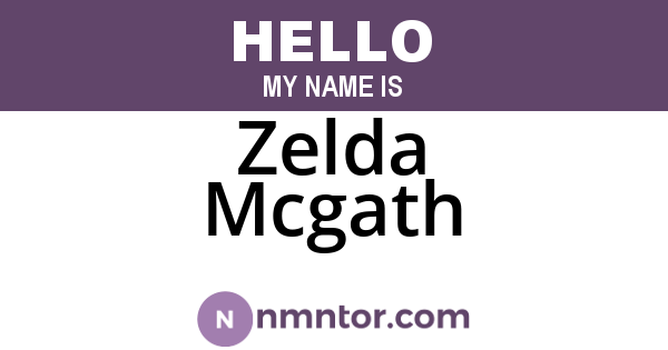Zelda Mcgath