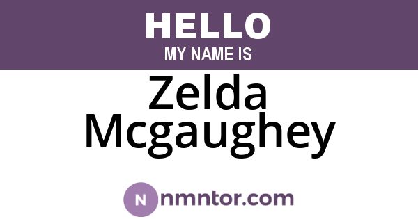 Zelda Mcgaughey